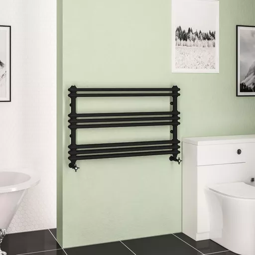 Imperia 2 Column Multirail 612 x 1000mm Matt Black