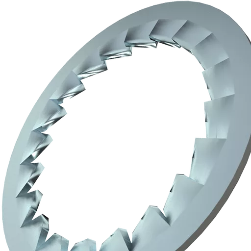 BZP Steel Serrated Washers