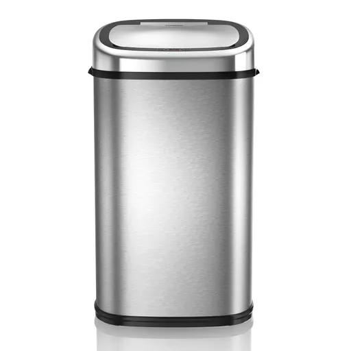 58L Square Sensor Bin S/Steel