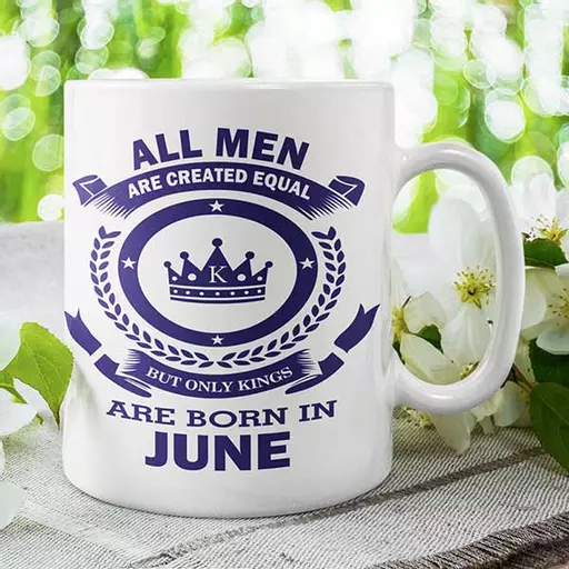 Personalised June King Birthday Mug – Funny custom name Gift