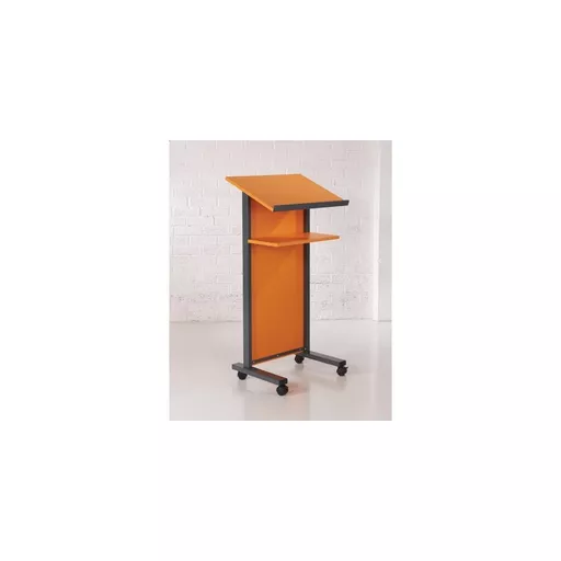 Metroplan Coloured Panel Front Lectern - Orange