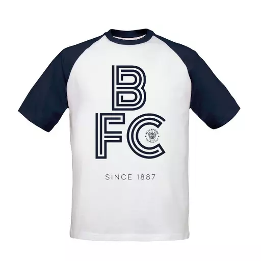 Blackpool FC Stripe Baseball T-Shirt
