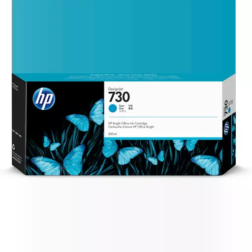 HP P2V68A/730 Ink cartridge cyan 300ml for HP DesignJet T 1600/1700/940