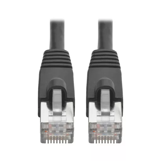 Tripp Lite N262-010-BK Cat6a 10G Snagless Shielded STP Ethernet Cable (RJ45 M/M), PoE, Black, 10 ft. (3.05 m)