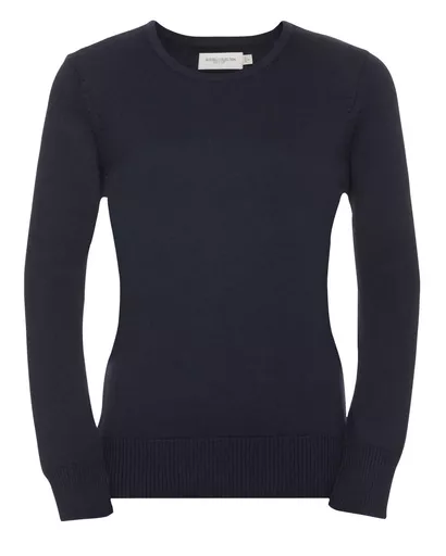 Ladies' Crew Neck Knitted Pullover