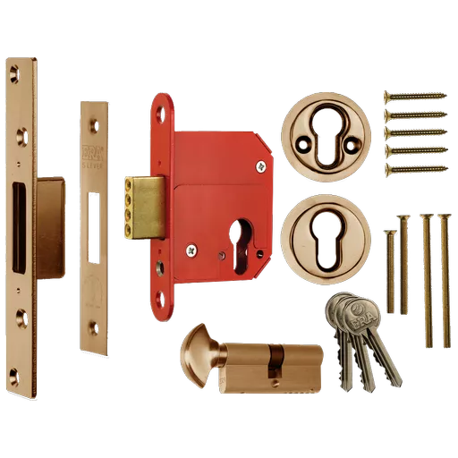 ERA 333 Fortress BS Euro Keyless Egress Key & Turn Deadlock With Cylinder