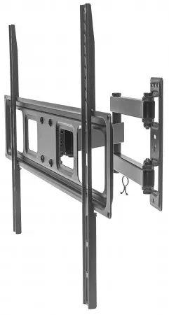 Manhattan TV & Monitor Mount, Wall, Full Motion, 1 screen, Screen Sizes: 37-65", Black, VESA 100x100 to 600x400mm, Max 35kg, LFD, Tilt & Swivel with 3 Pivots, Lifetime Warranty