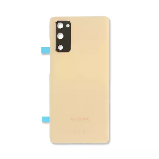 Back Cover w/ Camera Lens (Service Pack) (Cloud Orange) - For Galaxy S20 FE 5G (G781)
