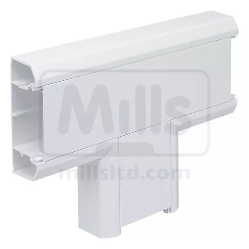 Mono Plus 20 3 Compartment Dado Trunking Flat Tee EFT20WH