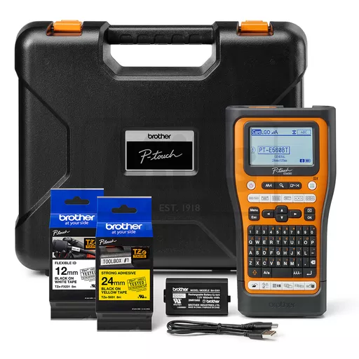 Brother PT-E560BTVP Handheld Electrician Label Printer