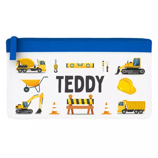 Construction Personalised Pencil Case