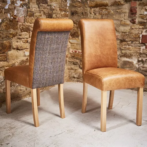 Baby Rollback Leather Dining Chair