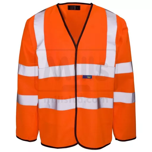 Hi Vis Long Sleeve Vest - Orange