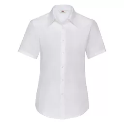 Lady-Fit Short Sleeve Oxford Shirt