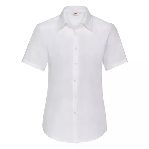 Lady-Fit Short Sleeve Oxford Shirt