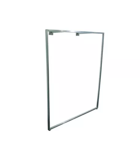 4ft Nickel Wall Hanging Clothes Rail