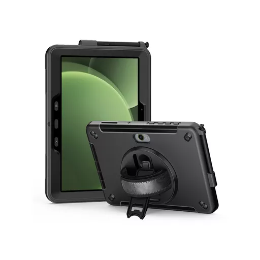 Guardian Case with Hand & Shoulder Strap for Galaxy Tab Active 5 Pro & 4 Pro - Black
