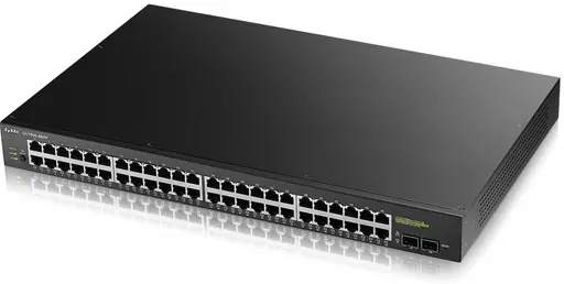 Zyxel GS1900-48HP Managed L2 Gigabit Ethernet (10/100/1000) Power over Ethernet (PoE) 1U Black