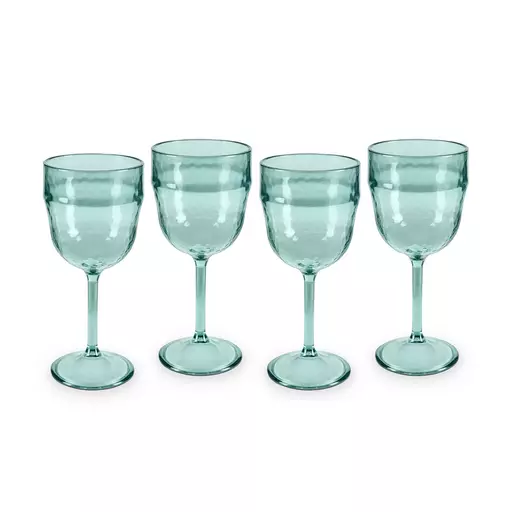 Fresco Reusable Plastic Wine Glasses