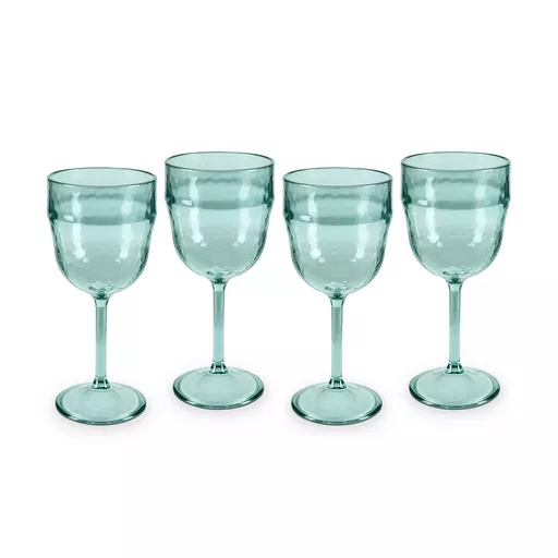 Fresco Reusable Plastic Wine Glasses