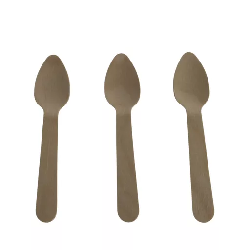 110mm Wooden Teaspoon