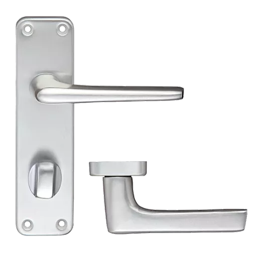 ZOO Lever Handle On Bathroom Privacy Backplate Handle