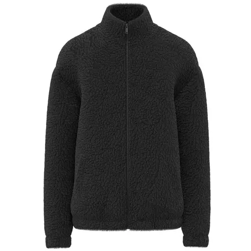 Spasso Unisex Sherpa Drop Shoulder Full Zip Sweat Jacket