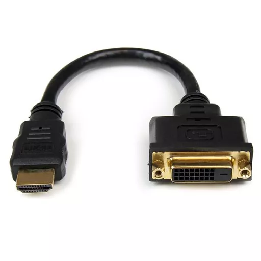 StarTech.com 8in HDMI to DVI-D Video Cable Adapter - HDMI Male to DVI Female