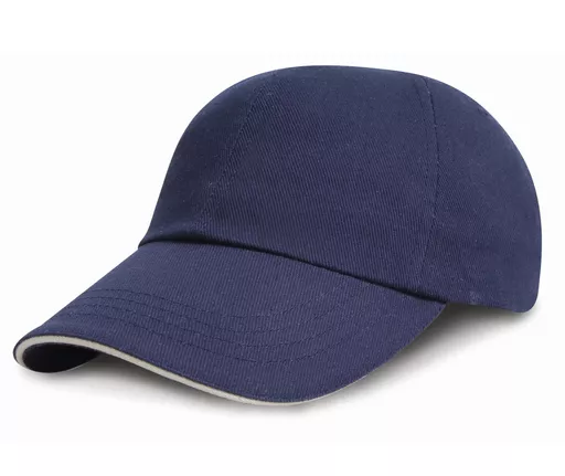 Low Profile Heavy Brushed Cotton Cap with Sandwich Peak