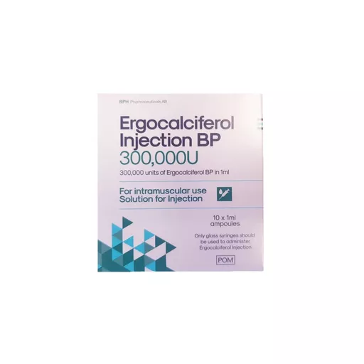 Vitamin D ergocalciferol 300,000u x 5 amps (IM)