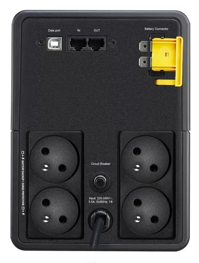 APC Back-UPS, 1200VA, Tower, 230V, 4x CEE 7/5 French Schuko outlets, AVR