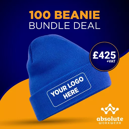 100 Embroidered Beanie Bundle