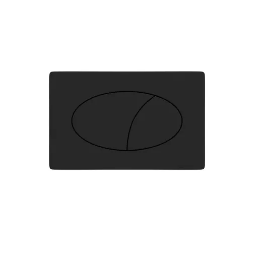 Pneumatic Push Plate / Flush Plate - Matt Black