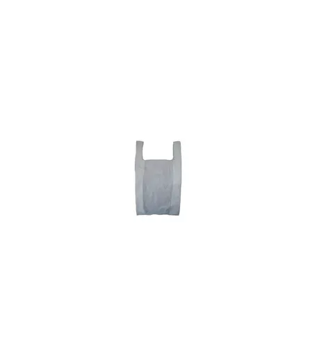 White Light Duty Vest Plastic Carrier Bag - (Pack of 1000)