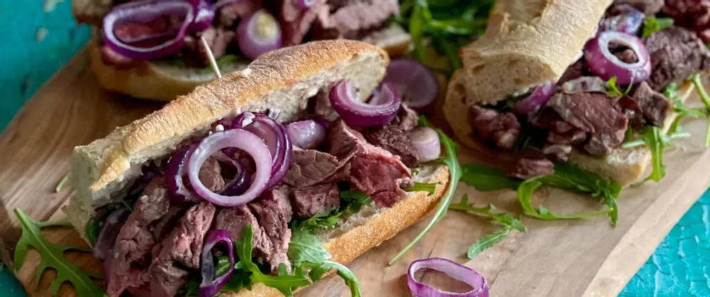 Grilled Rump Steak Sandwich