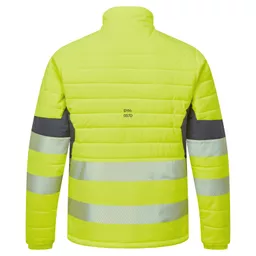 SYH-058C-System-Hi-Vis-Eco-Two-Tone-Yellow-Navy-Thermal-Baffle-Jacket-Back-Straight-On With Segmented Tape.png
