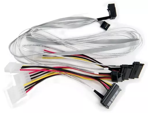 Microchip Technology 2279600-R Serial Attached SCSI (SAS) cable 0.8 m 6 Gbit/s Multicolour, White