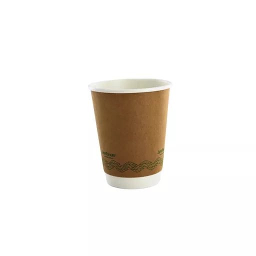 12oz Compostable Double Wall Cup Kraft