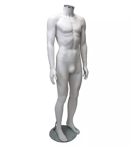 Capri Range - Matt White Headless Male Mannequin