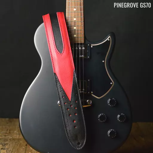 GS70 Skyrocket Guitar Strap - red/black - old stock