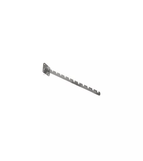 12 Notched Chrome Wall Mounted Sloping Arm Economy