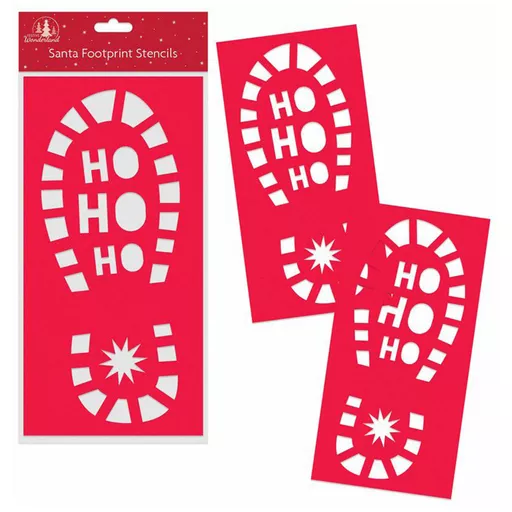 Santa Footprint Stencils