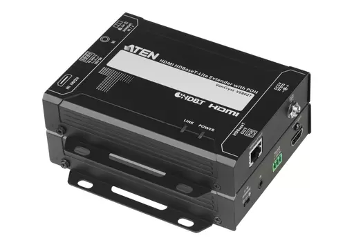 ATEN VE802 AV extender AV transmitter & receiver Black