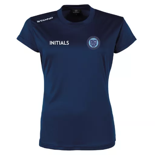 CumnorMinorsFootballClub_LadiesFieldShirt_Navy_Front.png