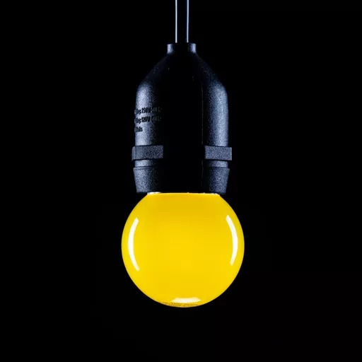 Prolite 1.5W LED Poly Golf Ball Lamp BC Yellow