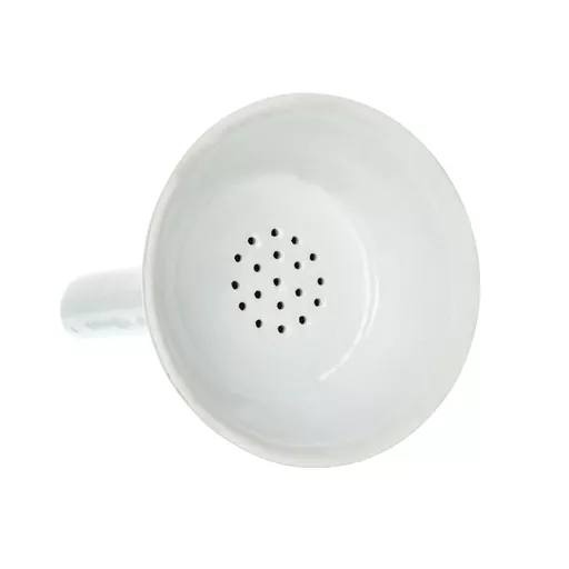 Hirsch funnels, porcelain with perforated support plates, top diameter 50 mm, plate diameter 18 mm, complete with filter paper to match