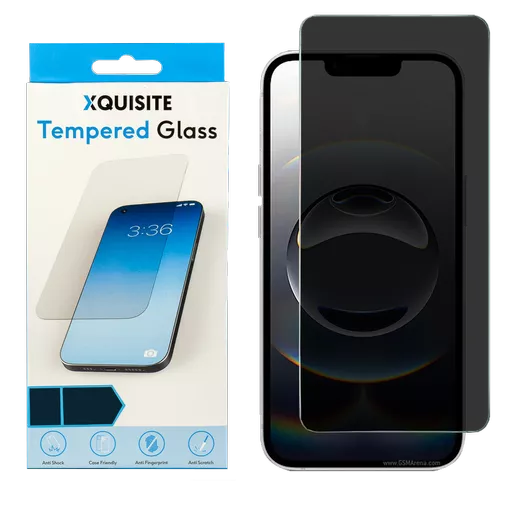 Xquisite 2D Glass – iPhone 16e, iPhone 14, iPhone 13 & iPhone 13 Pro - Privacy (4-Way)