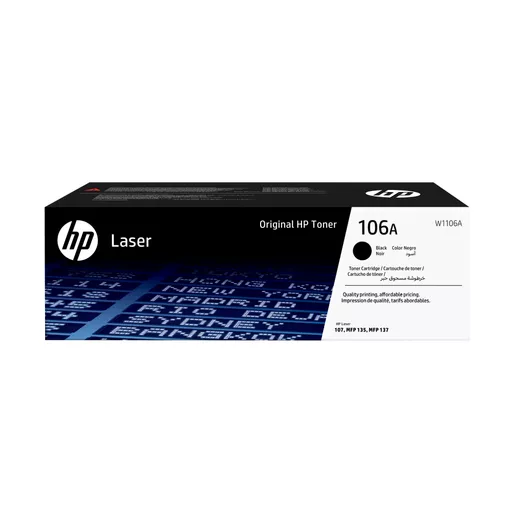 HP W1106A/106A Toner cartridge, 1K pages ISO/IEC 19752 for HP Laser 107