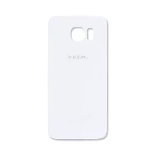 Back Cover w/ Camera Lens (Service Pack) (White) - For Galaxy S6 (G920)
