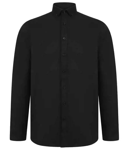 Henbury Modern Long Sleeve Regular Fit Oxford Shirt